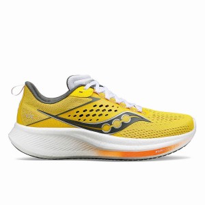 Men's Saucony Ride 17 Running Shoes Yellow | UAE S96738-S20