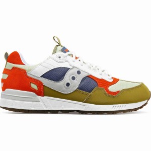 Men's Saucony Shadow 5000 Outdoor Sneakers Olive / Grey / Orange | UAE S89735-D10