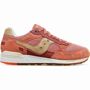 Men's Saucony Shadow 5000 Premium Sneakers Coral / Brown | UAE S70961-M95