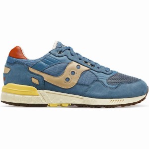 Men's Saucony Shadow 5000 Premium Sneakers Blue / Yellow | UAE S45320-Q86