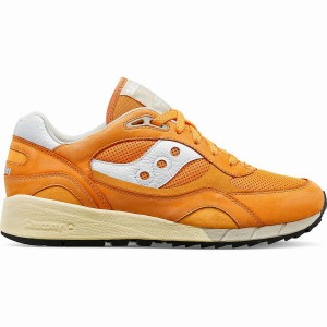 Men's Saucony Shadow 6000 Premium Sneakers Orange / White | UAE S09761-F31