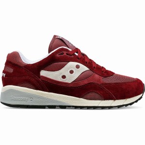 Men's Saucony Shadow 6000 Sneakers Burgundy | UAE S87054-P97