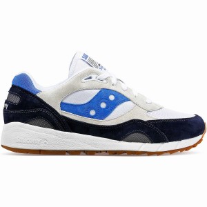 Men's Saucony Shadow 6000 Sneakers White / Navy / Blue | UAE S56073-R90