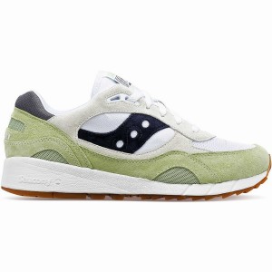 Men's Saucony Shadow 6000 Sneakers White / Mint / Navy | UAE S95671-T81