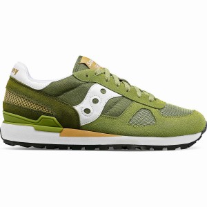 Men's Saucony Shadow Original Sneakers Green / Green | UAE S94782-W91