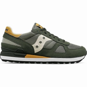 Men's Saucony Shadow Original Sneakers Olive / Brown | UAE S05481-F40