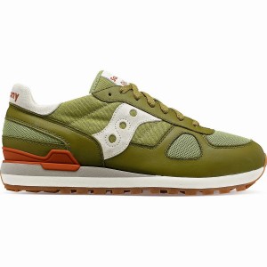 Men's Saucony Shadow Original Sneakers Olive / White | UAE S34791-J42