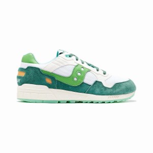 Men's Saucony Shamrock Shadow 5000 Sneakers White / Green | UAE S46012-D82