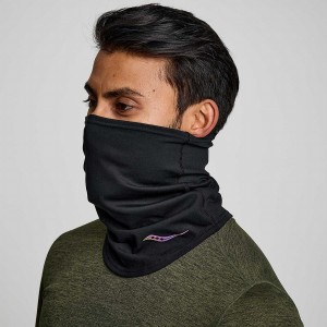 Men's Saucony Solstice Gaiter Neck Warmer Black | UAE S10239-N20