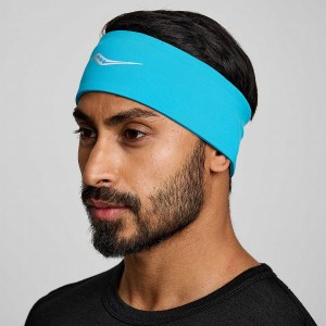 Men's Saucony Solstice Headband Blue | UAE S79068-Y62