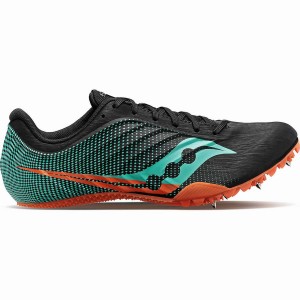 Men's Saucony Spitfire 5 Track Spikes Black / Mint | UAE S62918-X47