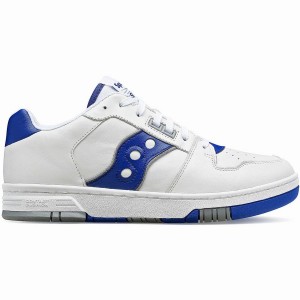 Men's Saucony Spot-Bilt™ Sonic Low Sneakers White / Royal | UAE S29460-U89