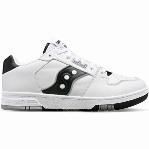 Men's Saucony Spot-Bilt™ Sonic Low Sneakers White / Black | UAE S73502-Z49