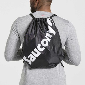 Men's Saucony String Bags Black | UAE S10945-U75