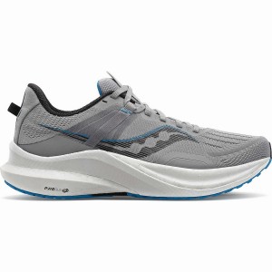 Men's Saucony Tempus Running Shoes Grey / Blue | UAE S23576-D23