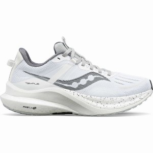 Men's Saucony Tempus Running Shoes White / Black | UAE S47395-Z63