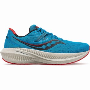 Men's Saucony Triumph 20 Running Shoes Blue | UAE S63215-F02