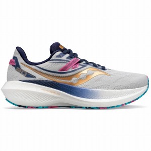 Men's Saucony Triumph 20 Running Shoes Grey / Gold | UAE S81350-Q39