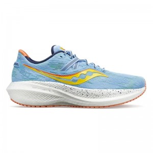 Men's Saucony Triumph 20 Running Shoes Light Blue / White | UAE S21750-W60