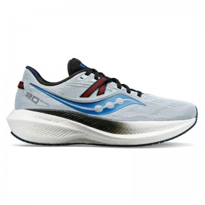 Men's Saucony Triumph 20 Running Shoes Light Blue / Black | UAE S23701-E76