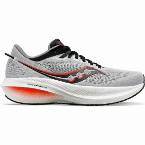 Men's Saucony Triumph 21 Running Shoes Grey / Black | UAE S35791-G87