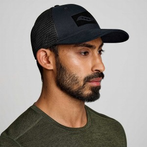 Men's Saucony Trucker Hats Black | UAE S28935-H84