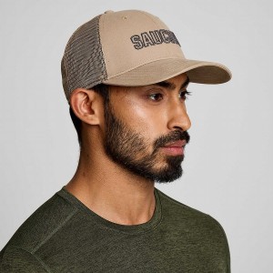 Men's Saucony Trucker Hats Blue Grey | UAE S31295-D03