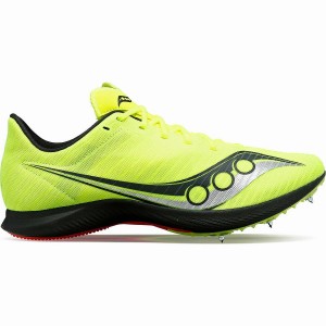 Men's Saucony Velocity MP Track Spikes Yellow / Black | UAE S13956-H47