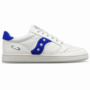 Men's Saucony X Maybe Tomorrow Jazz Court Varsity Sneakers White / Blue | UAE S16359-F31