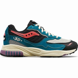 Women's Saucony 3D Grid Hurricane Midnight Swimming Sneakers Green / Black | UAE S85412-E91