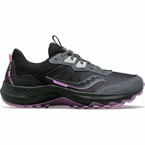 Women's Saucony Aura TR GTX Running Shoes Grey / Black | UAE S58692-P94