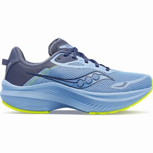 Women's Saucony Axon 3 Running Shoes Blue / Yellow | UAE S81729-X25