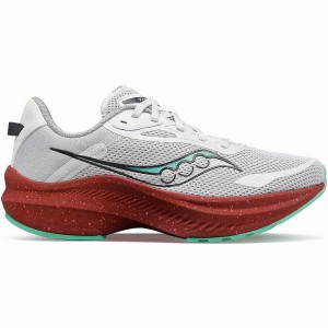 Women's Saucony Axon 3 Running Shoes White / Red | UAE S26530-P36