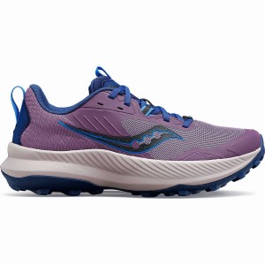 Women's Saucony Blaze TR Running Shoes Purple / Indigo | UAE S16724-D62