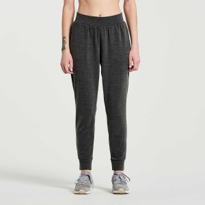 Women's Saucony Boston Pants Black | UAE S87415-N78