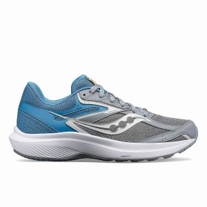 Women's Saucony Cohesion 17 Running Shoes Grey / Blue | UAE S28946-R56