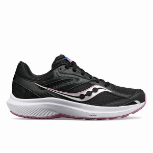 Women's Saucony Cohesion 17 Running Shoes Black / Purple | UAE S87495-T89