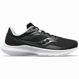 Women's Saucony Convergence Walking Shoes Black / Light Turquoise | UAE S75291-L59