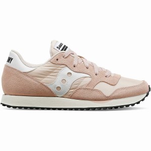 Women's Saucony DXN Trainer Sneakers Coral / White | UAE S85467-S80