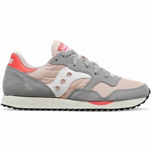 Women's Saucony DXN Trainer Sneakers Grey / Pink | UAE S51793-F34