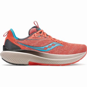 Women's Saucony Echelon 9 Running Shoes Blue / Coral | UAE S86451-J98