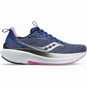 Women's Saucony Echelon 9 Running Shoes Indigo / Purple | UAE S60289-W84