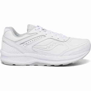 Women's Saucony Echelon Walker 3 Walking Shoes White | UAE S47365-T89