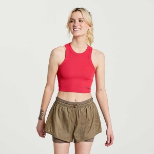 Women's Saucony Elevate Crop Tops Rose | UAE S23170-D26