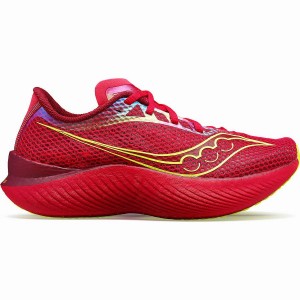 Women's Saucony Endorphin Pro 3 Running Shoes Red / Rose | UAE S04132-U03