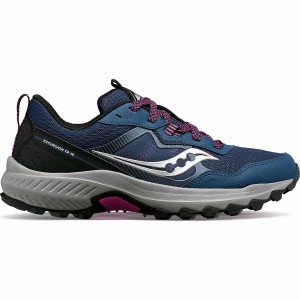 Women's Saucony Excursion TR16 Trail Running Shoes Navy | UAE S95283-X25