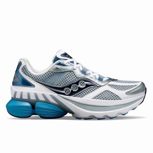 Women's Saucony Grid NXT Sneakers White / Light Blue | UAE S09374-G18