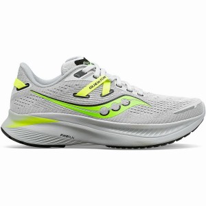 Women's Saucony Guide 16 Running Shoes Grey / Green | UAE S71593-R97