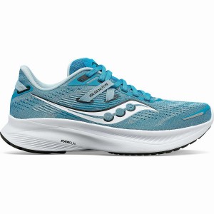 Women's Saucony Guide 16 Running Shoes Turquoise / White | UAE S61738-Q62