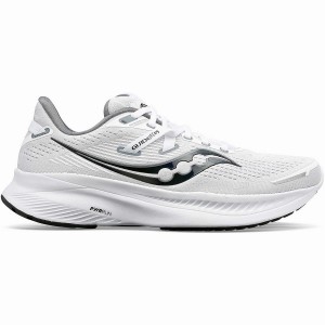 Women's Saucony Guide 16 Running Shoes White / Black | UAE S79045-H21